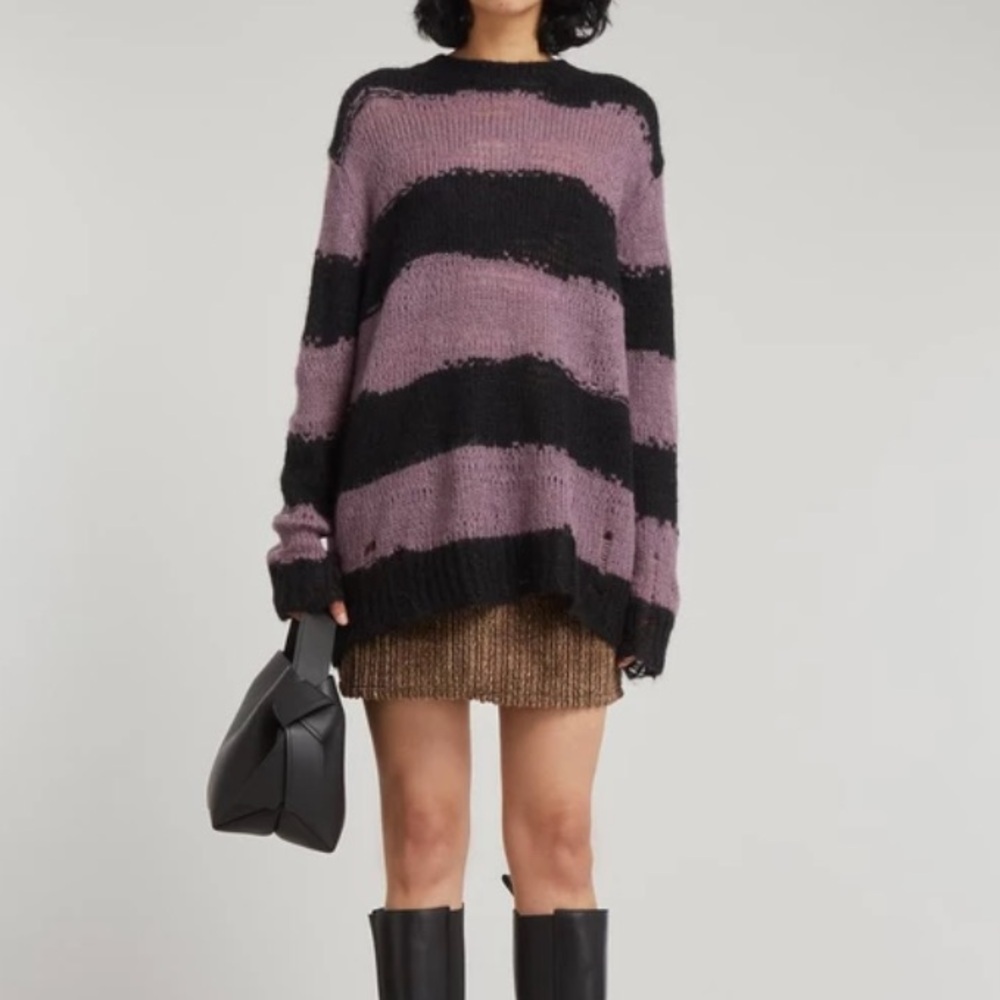Acne Studios Distressed Striped Sweater